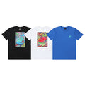 MLB Floral Cap Graphic Cotton Crew‑Neck Short‑Sleeve T‑Shirt