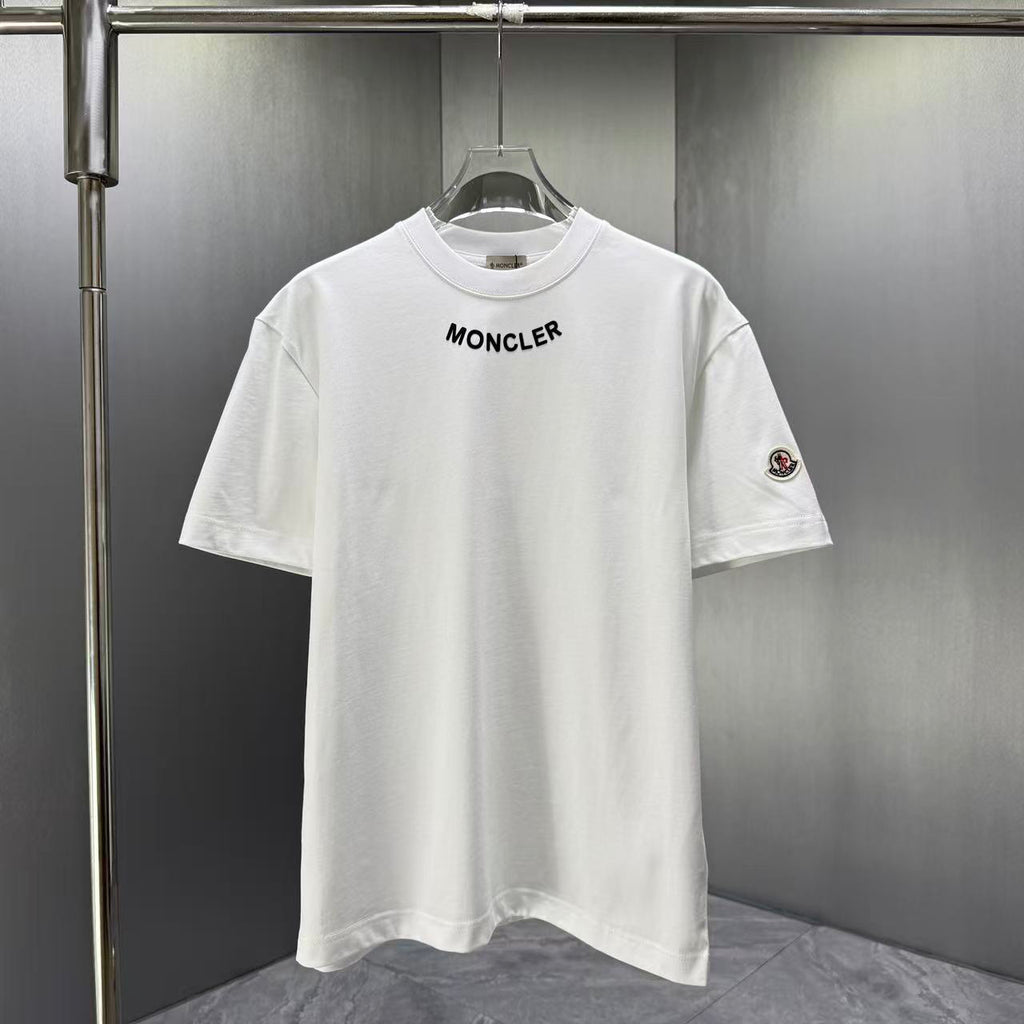 Moncler Lettering Logo T-Shirt White