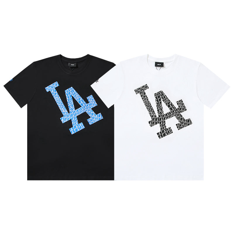 MLB Inner‑Print LA Logo Cotton Short‑Sleeve T‑Shirt