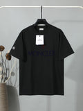 Moncler Wordmark Logo Graphic Tee Black