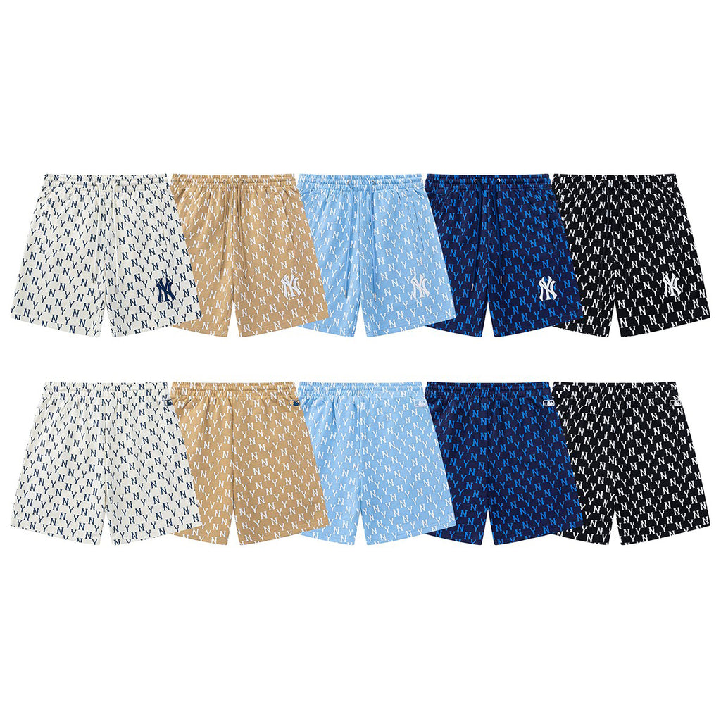 NY Yankees All-Over Monogram Shorts
