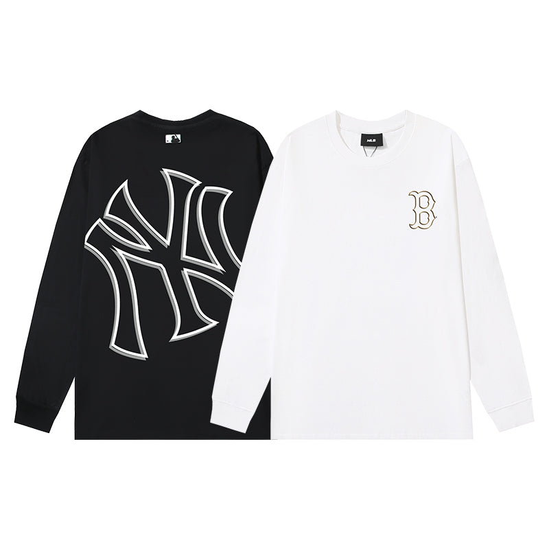 MLB Metallic Outline Logo Long Sleeve T-Shirt