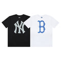 MLB Monogram‑Fill Big Back Logo Cotton Short‑Sleeve T‑Shirt