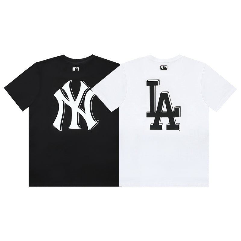 MLB 3D‑Effect Big Back Logo Cotton Short‑Sleeve T‑Shirt