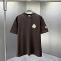 Moncler Tonal 3D Badge T-Shirt Dark Brown