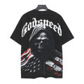 Godspeed Grim Reaper American Flag Vintage Graphic Tee