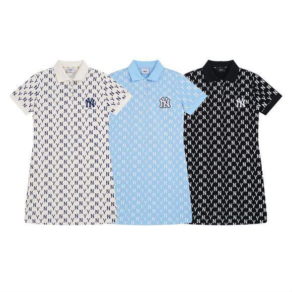 NY Yankees All-Over NY Monogram Polo Dress