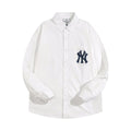 NY Yankees Classic NY Oxford Button-Down Shirt - Cream White
