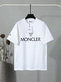 Moncler Wordmark Logo Graphic Tee White