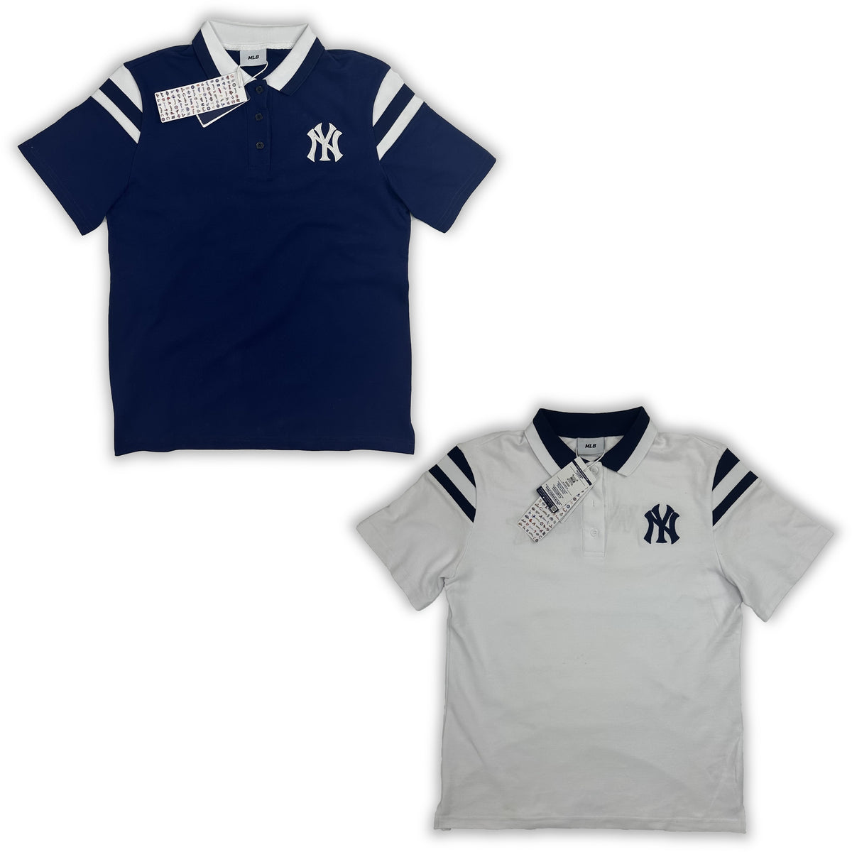 NY Yankees Athletic Stripe Polo Shirt