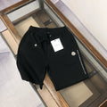 Moncler All-Black Badge Knit Shorts
