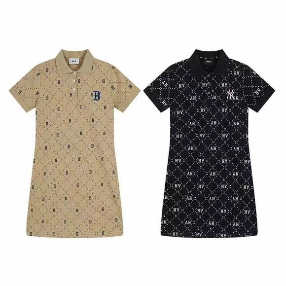 MLB All-Over Diamond Monogram Polo Dress