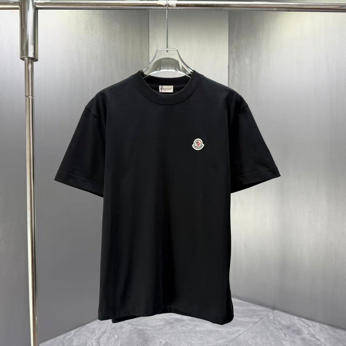 Moncler Logo‑Patch Short‑Sleeve Cotton T‑Shirt