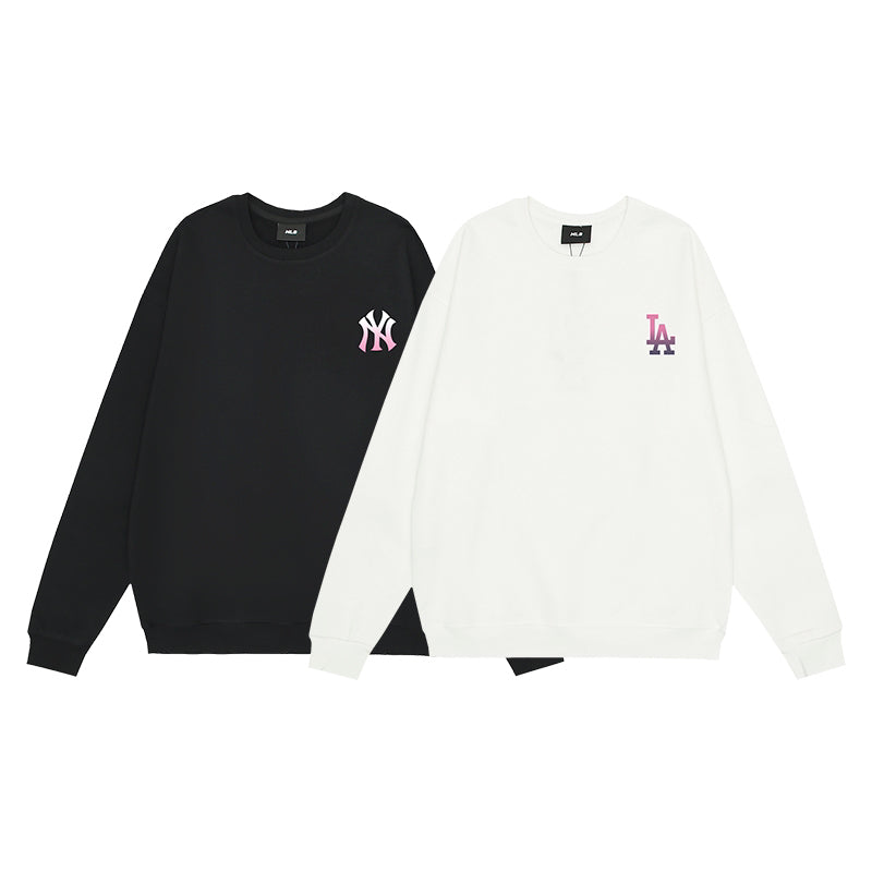 MLB Gradient Pink-Purple Logo Crewneck Sweatshirt