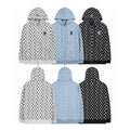 NY Yankees All-Over Monogram Print Zip-Up Hoodie