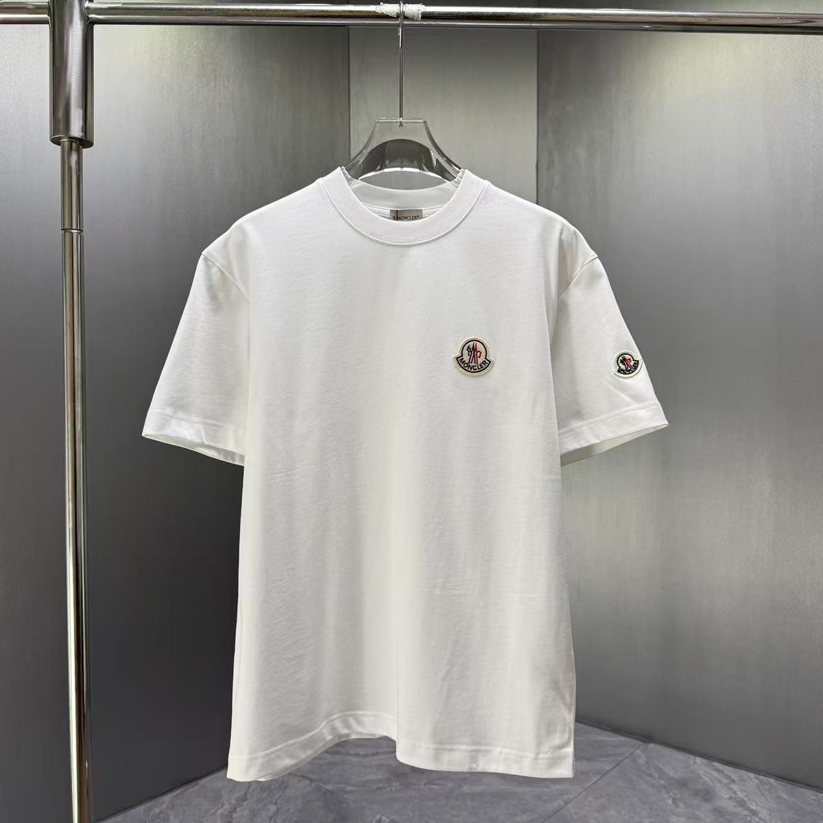 Moncler Classic Badge T-Shirt White
