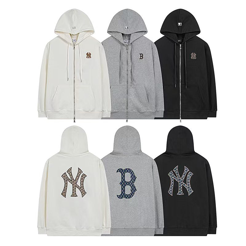 MLB Diamond Monogram Fill Zip-Up Hoodie