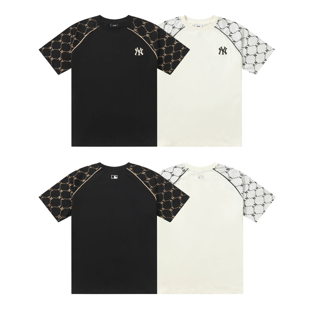 NY Yankees Monogram Raglan Sleeve T-Shirt