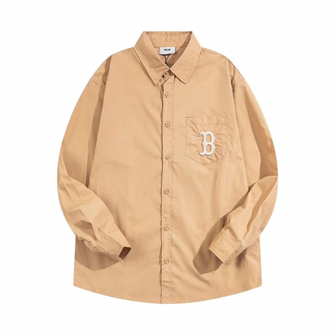 Boston Red Sox Embroidered B Oxford Button-Down Shirt