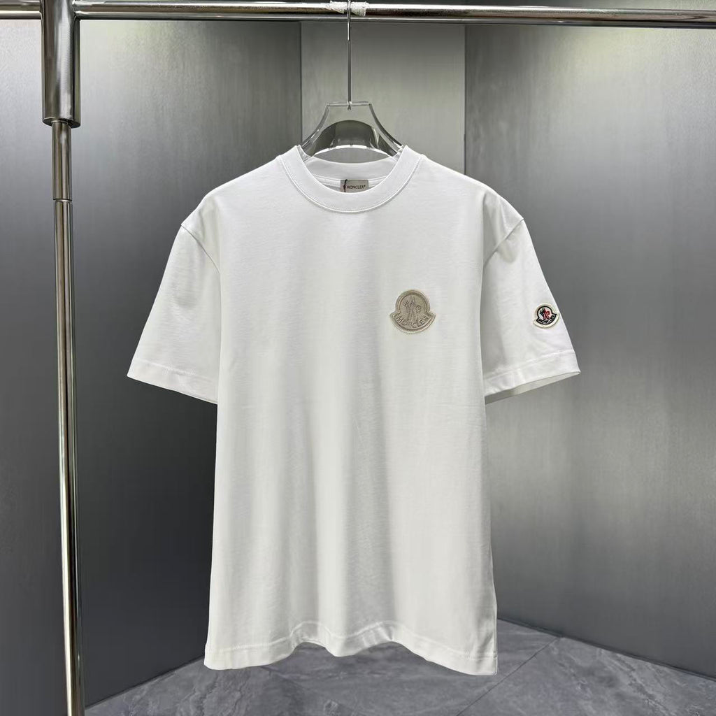 Moncler Tonal 3D Badge T-Shirt White