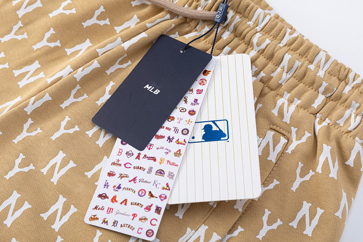 NY Yankees All-Over Monogram Shorts