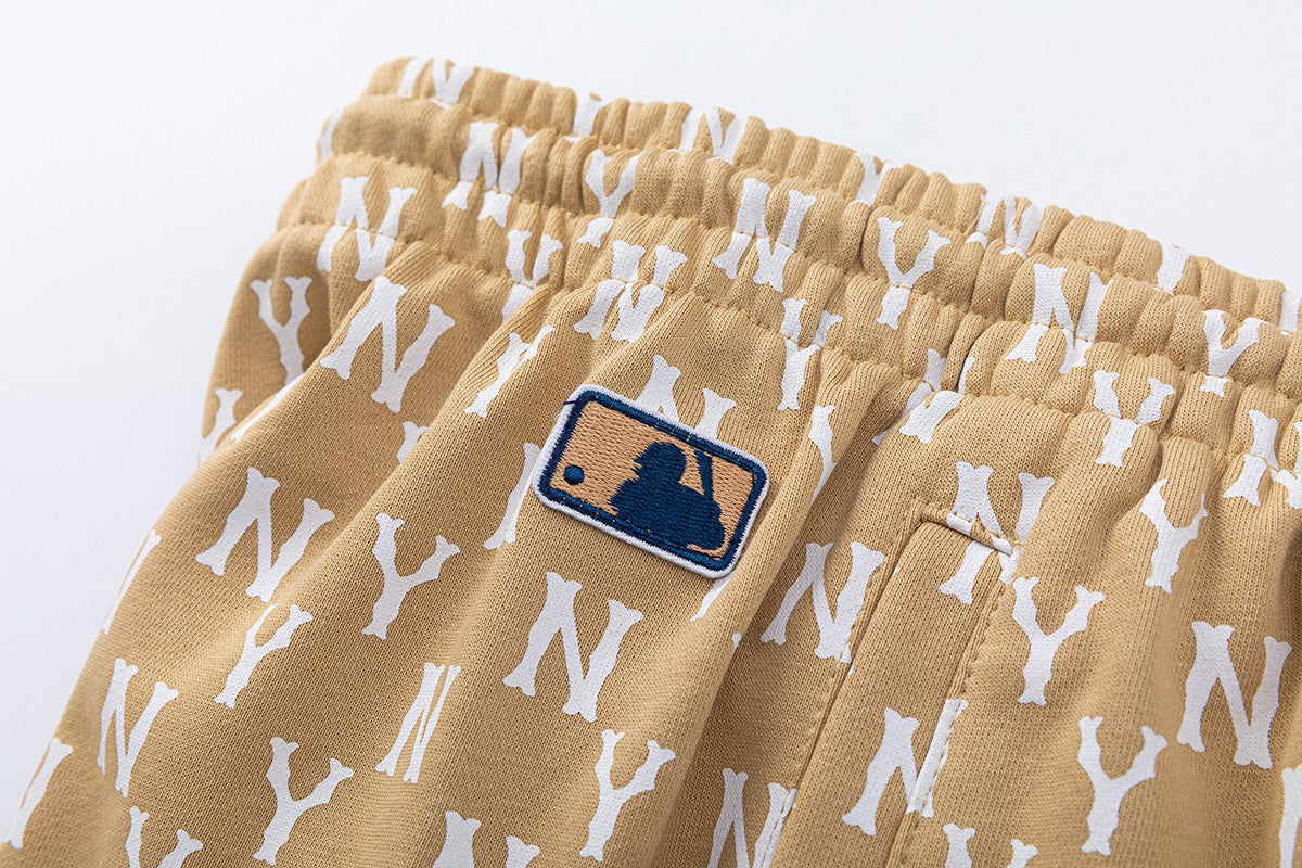 NY Yankees All-Over Monogram Shorts