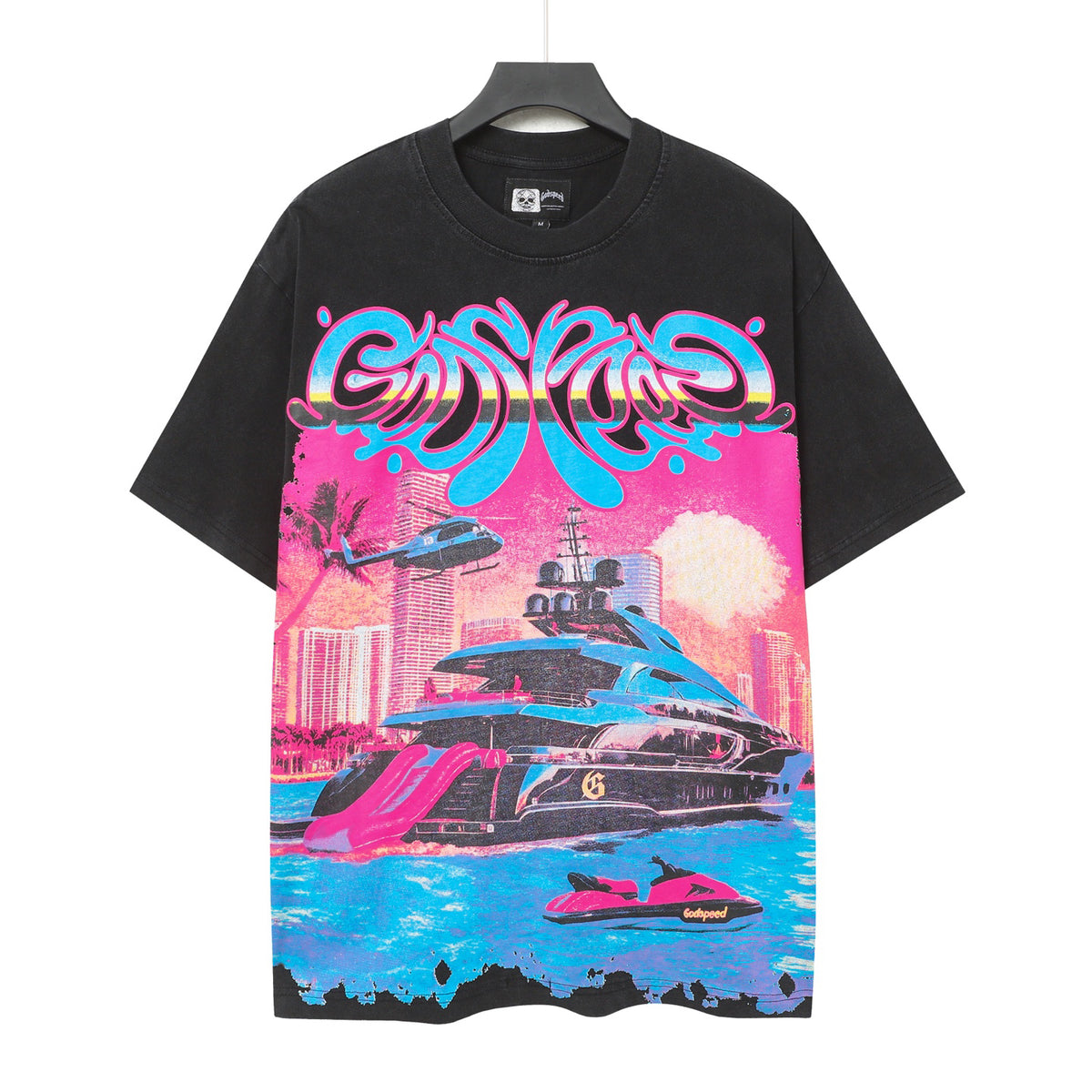 Godspeed Miami Yacht Vintage Graphic Tee