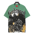 Godspeed Ghost Rider Castle Short Sleeve Tee (Forest Green)
