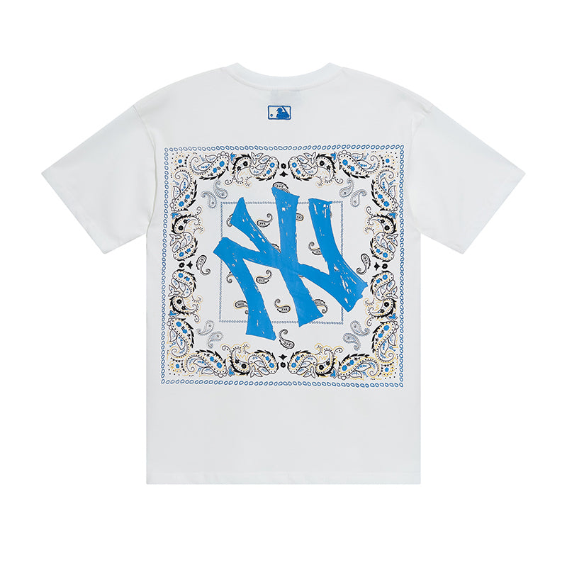 NY Yankees Paisley Box Logo T-Shirt