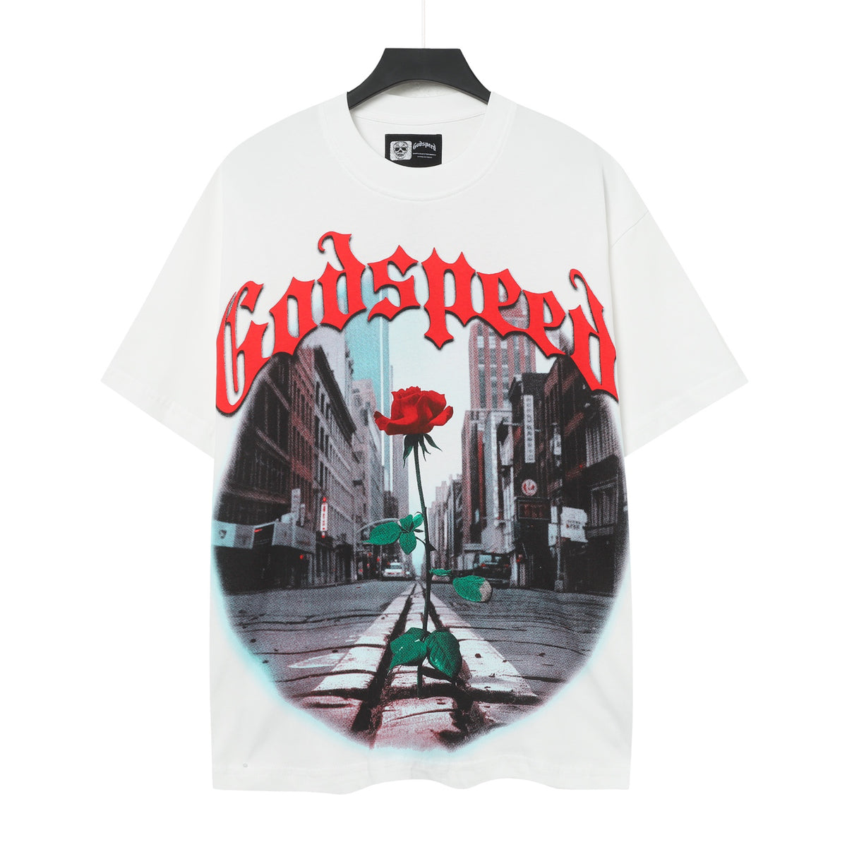 Godspeed City Street Rose Vintage Graphic Tee