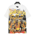 Godspeed Skeleton Basketball Champions Vintage Short‑Sleeve Tee (White)