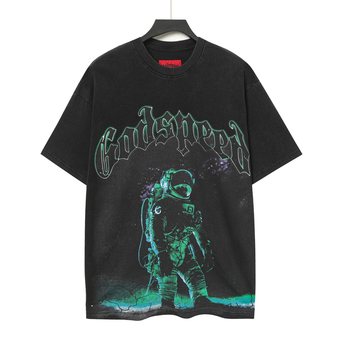 Godspeed Astronaut Space Graphic T‑Shirt