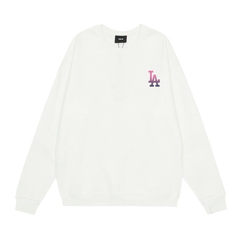 MLB Gradient Pink-Purple Logo Crewneck Sweatshirt