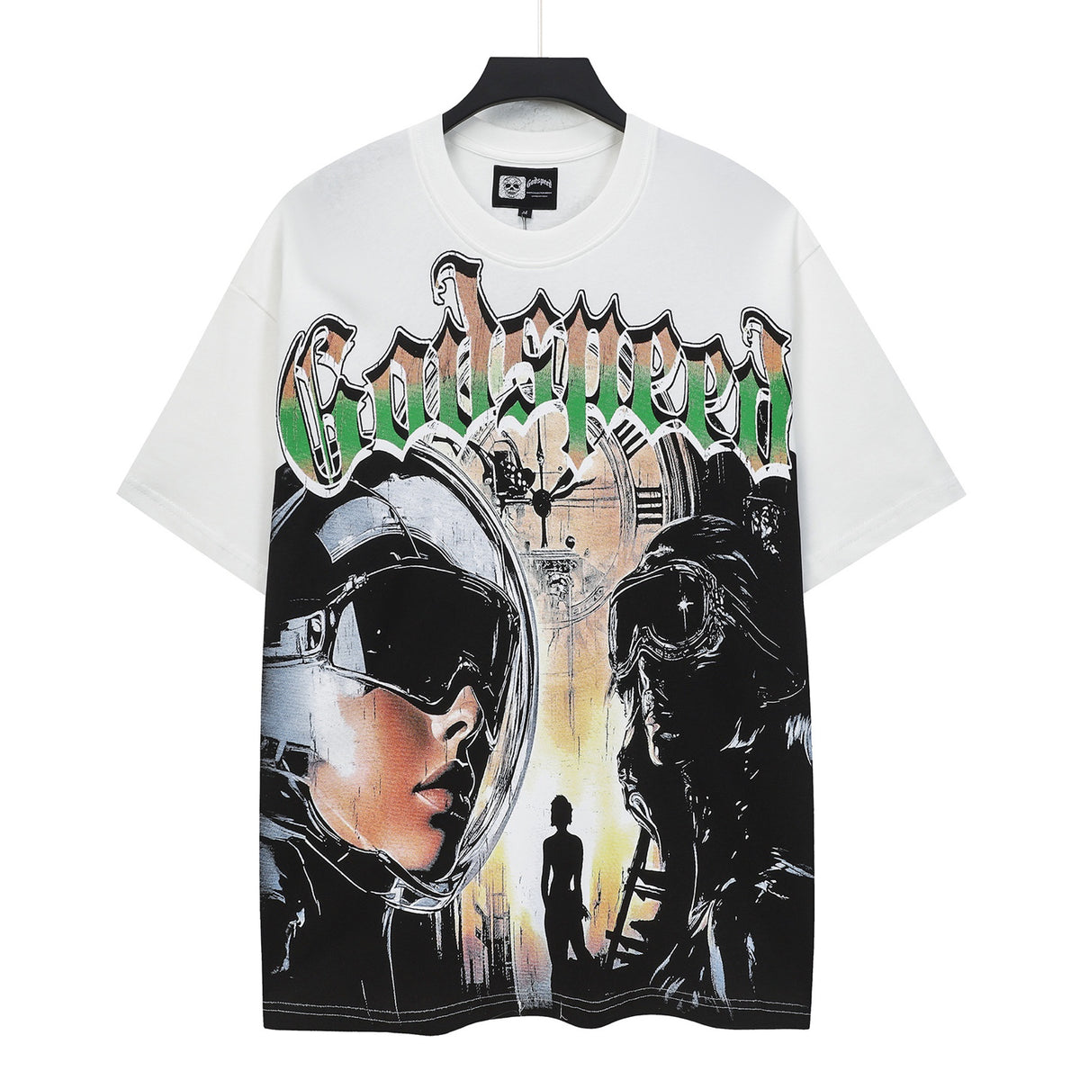Godspeed Time Travel Pilots Short Sleeve Tee (Vintage White)