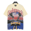 Godspeed LA Supercar Highway Short Sleeve Tee (Cream Yellow)