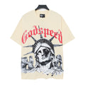 Godspeed Fallen Liberty Ruins Vintage Graphic Tee