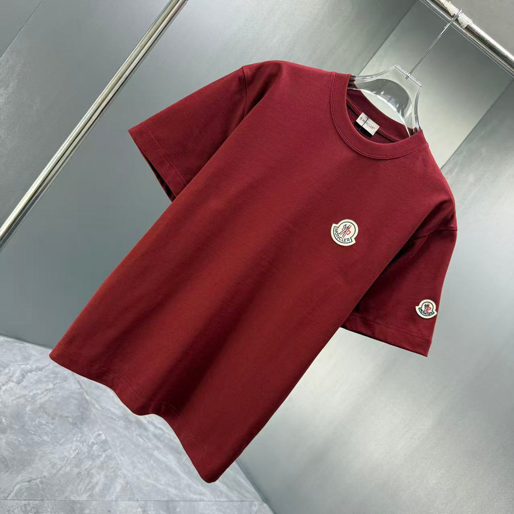 Moncler Classic Badge T-Shirt Deep Red
