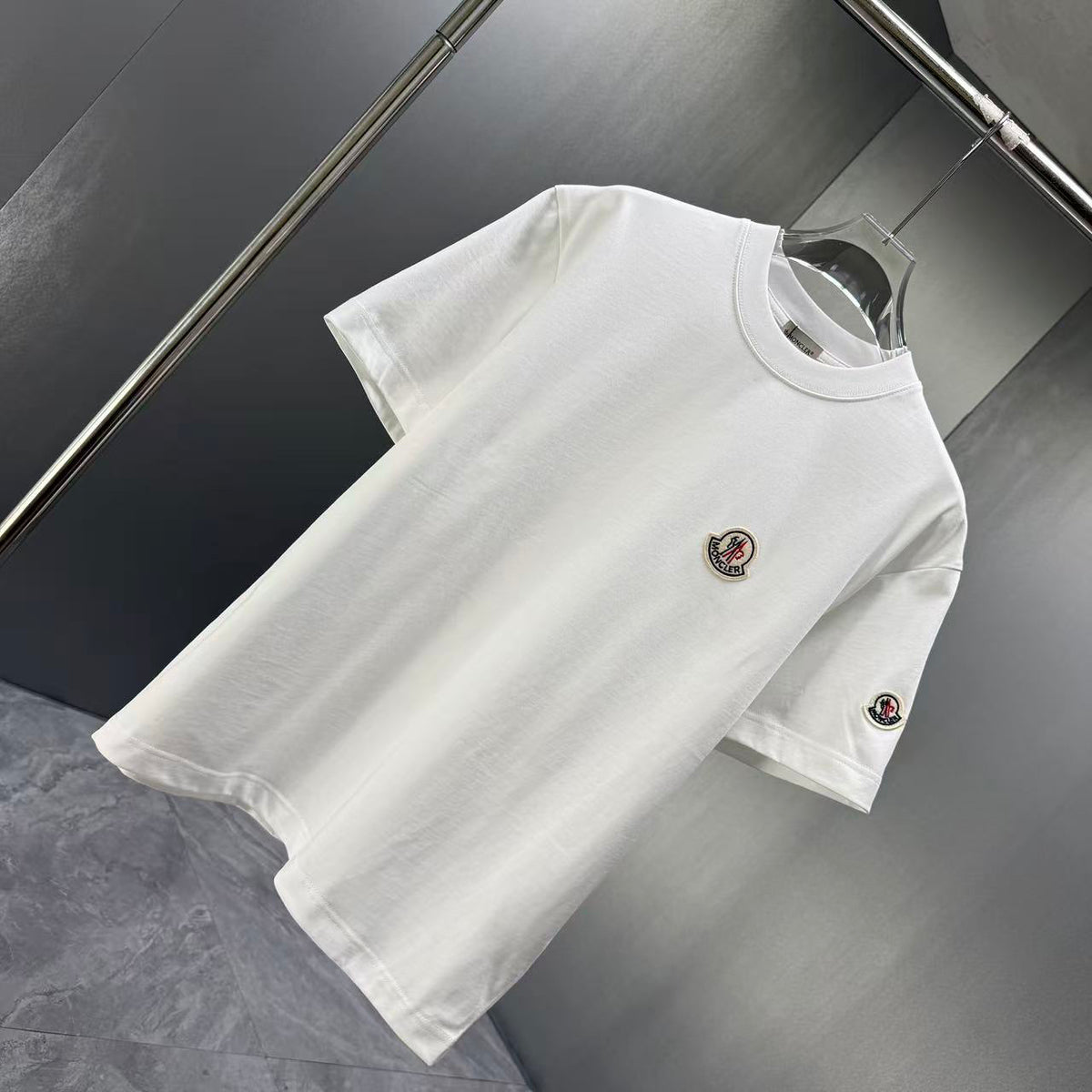 Moncler Classic Badge T-Shirt White