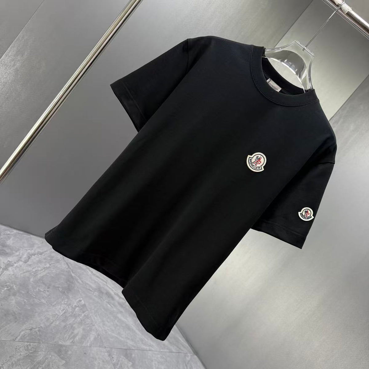 Moncler Classic Badge T-Shirt Black