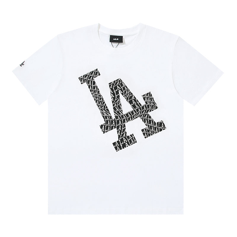MLB Inner‑Print LA Logo Cotton Short‑Sleeve T‑Shirt