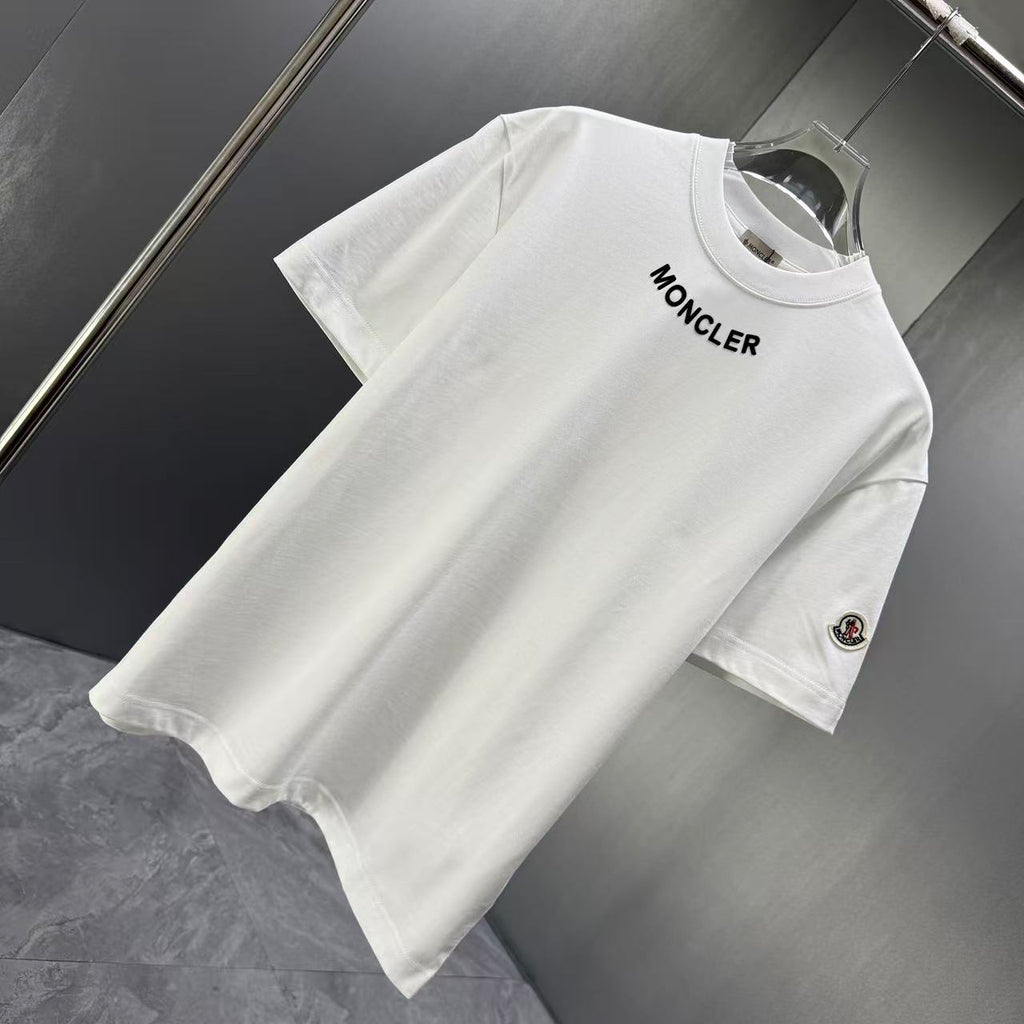 Moncler Lettering Logo T-Shirt White