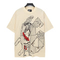 Godspeed Skeleton Roman Sculptor Vintage Short‑Sleeve Tee (Cream)