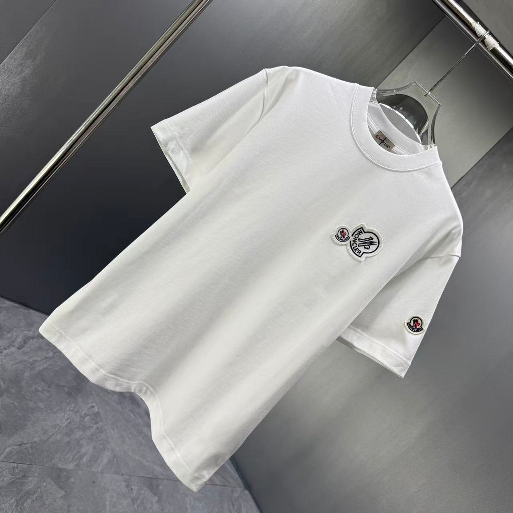 Moncler Double Badge T-Shirt White