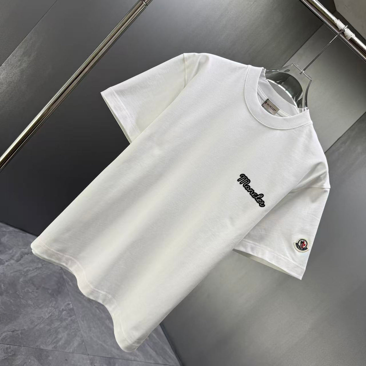 Moncler Script Logo T-Shirt White