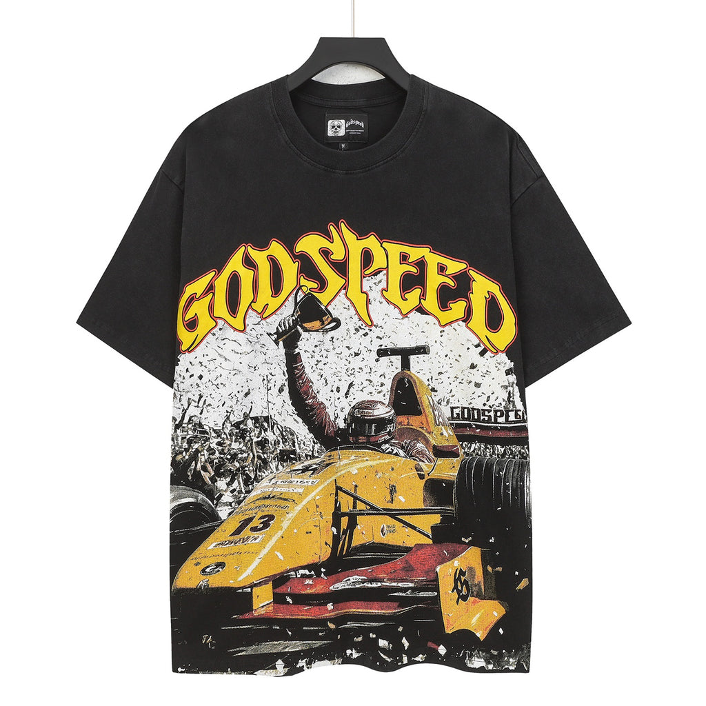 Godspeed Victory Lap Short Sleeve Tee (Washed Black)