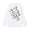 NY Mets Sketch Fill Long Sleeve T-Shirt