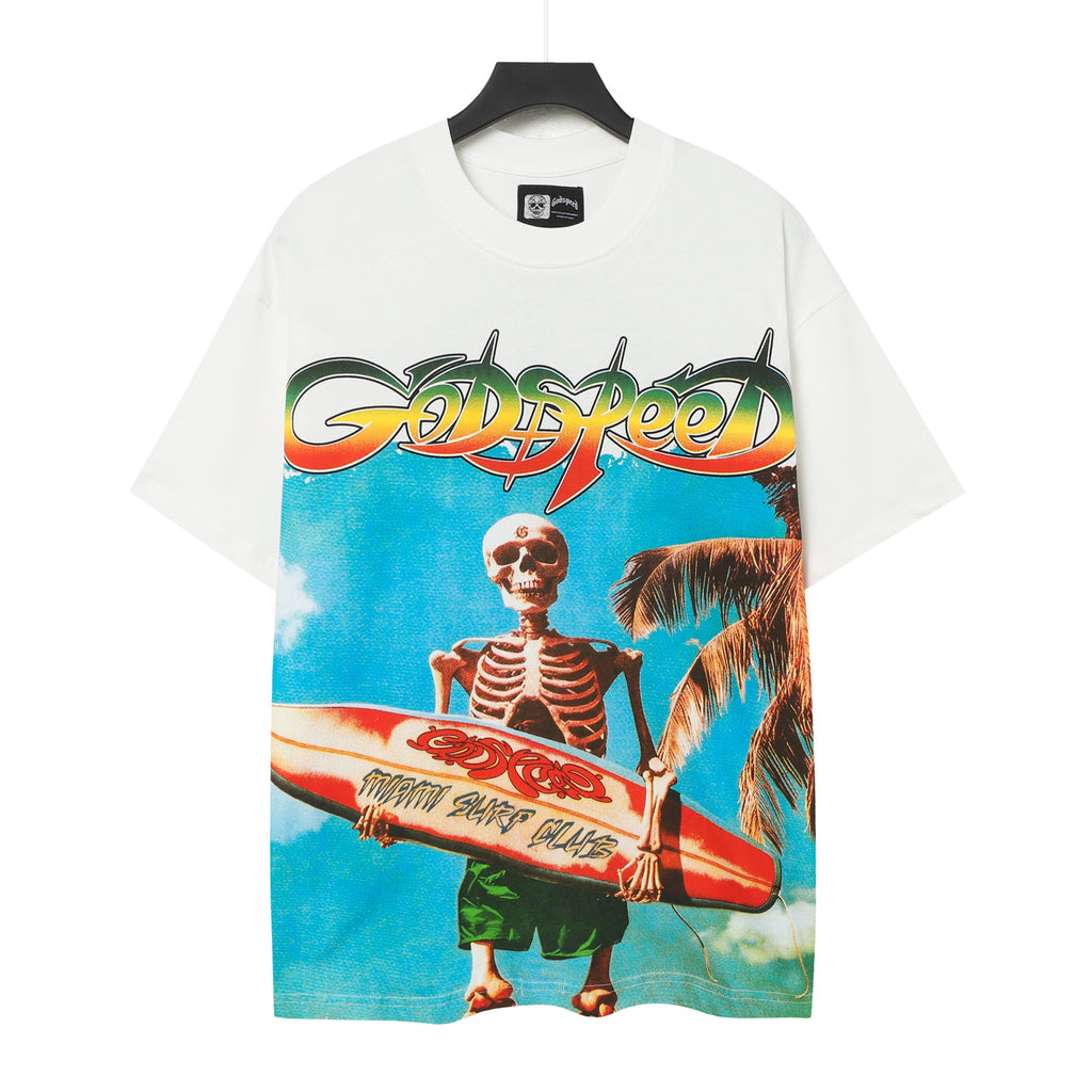 Godspeed Miami Surf Club Skeleton Graphic Tee
