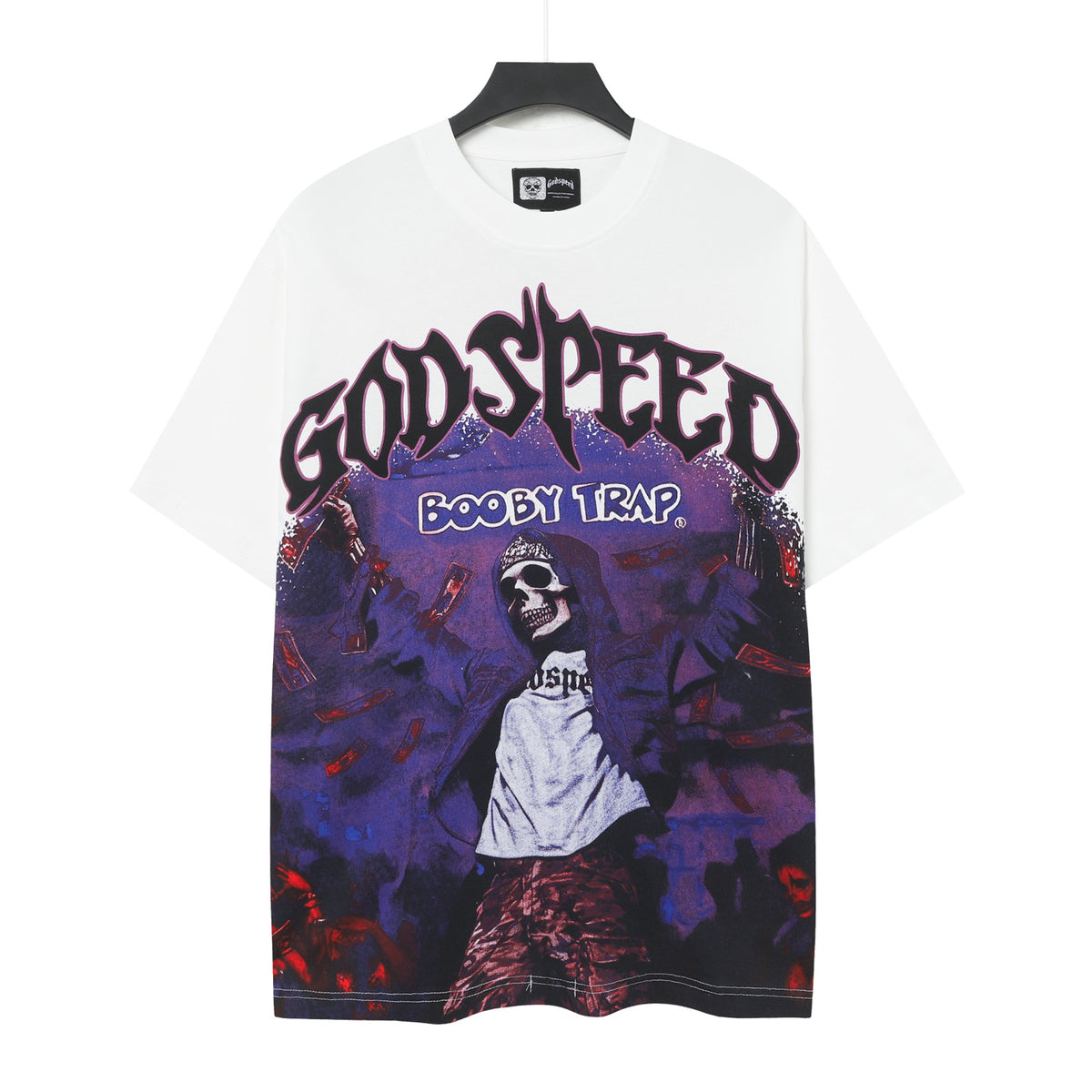 Godspeed Booby Trap Skeleton Vintage Graphic Tee