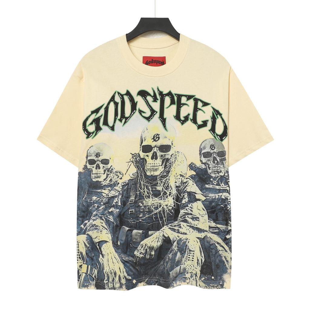 Godspeed Skeleton Squad Tactical Vintage Graphic Tee
