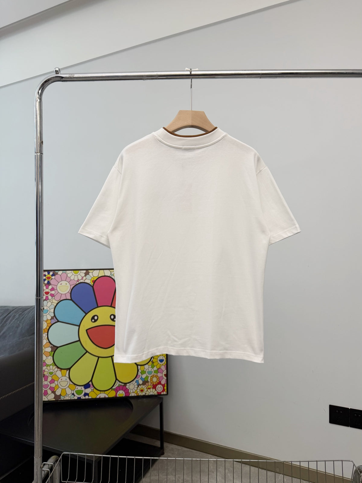 Moncler Shelton Logo Embroidered T-Shirt White